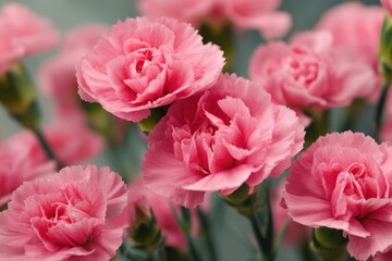 Charming pink carnations flourishing in colorful gardens perfect for spring festivities and floral compositions ideal for romantic gifts and heartfelt moments