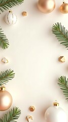 Modern Minimalist Christmas & New Year Background