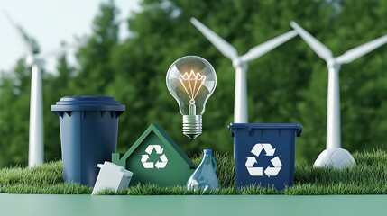 Eco-Friendly Energy Solutions with Recyclable Materials and Sustainable Practices in Urban Environment