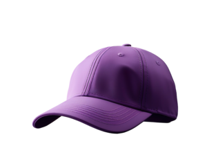 purple baseball cap mockup