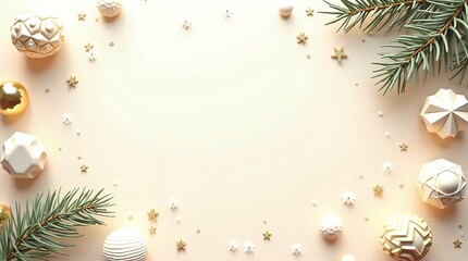 Modern Minimalist Christmas & New Year Background