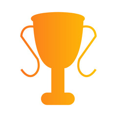 gold trophy cup vector illustration