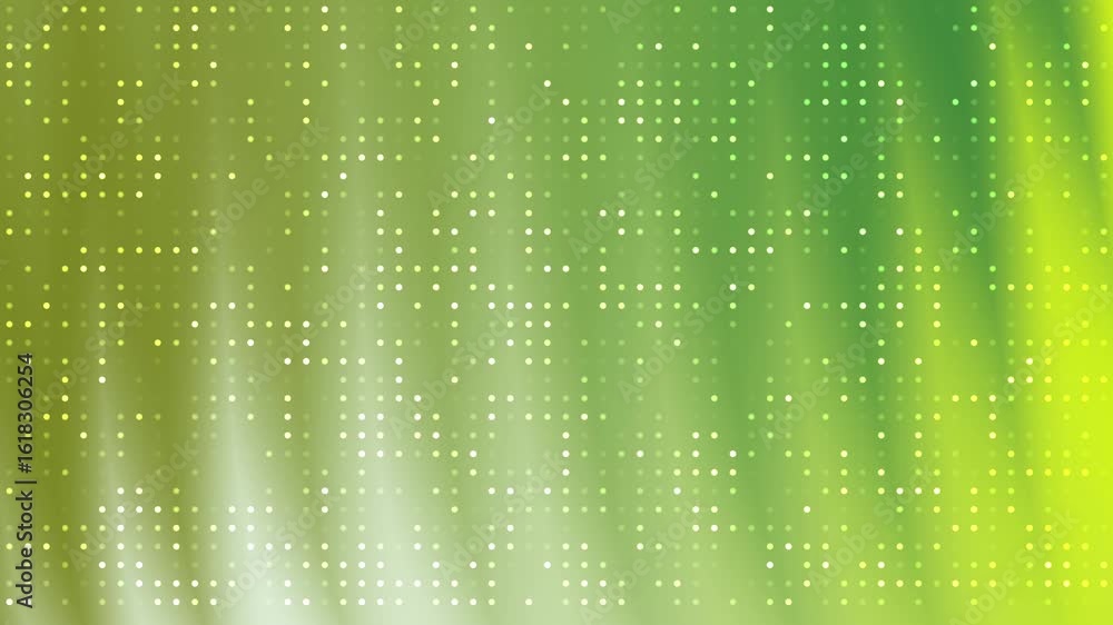 Aufkleber abstracts twirls blink dot elegant green gradient background with shimmering dots, creating a vibran