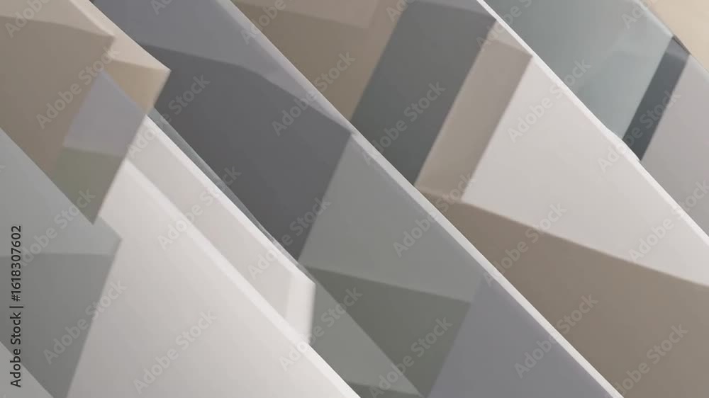Poster abstract geometric architectural design with multiple shades and tones. a close-up shot showing a mo