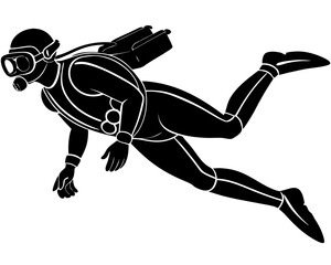 Scuba Diver Silhouette: Underwater Exploration & Adventure