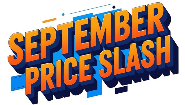 September price slash promotion graphic.
