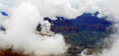Cloudy Day At The Grand Canyon Arizona