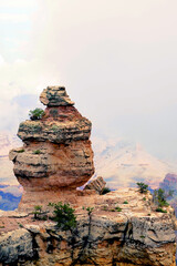Cloudy Day At The Grand Canyon Arizona