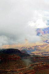 Cloudy Day At The Grand Canyon Arizona
