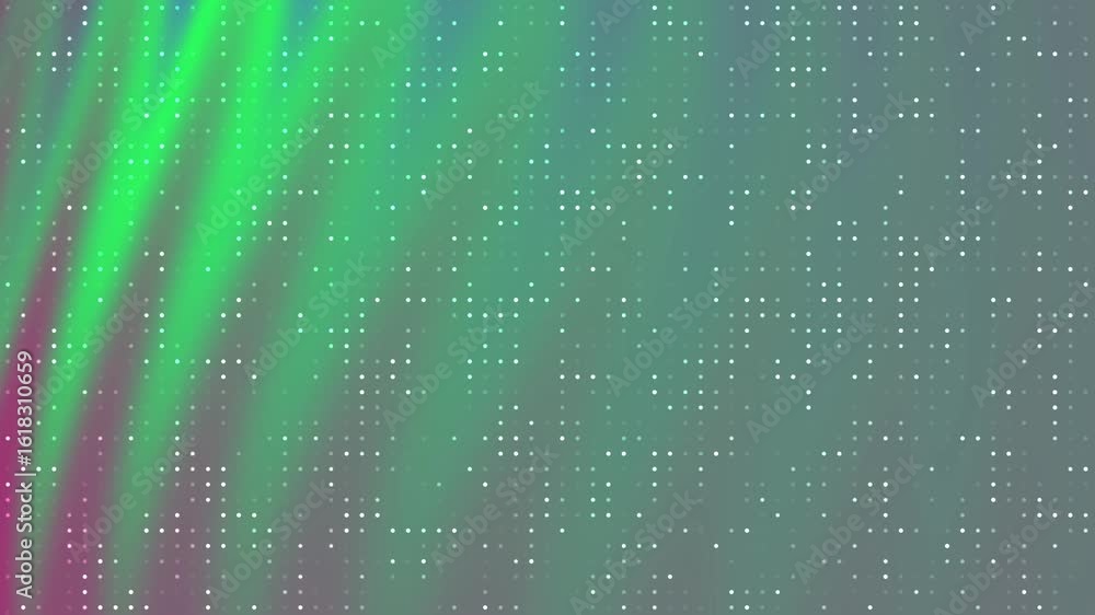 Poster abstracts twirls blink dot_ futuristic green technology background with glowing dots and smooth grad