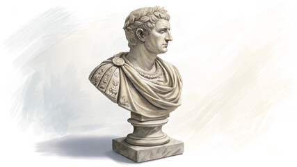 Ancient Roman Marble Bust Sculpture