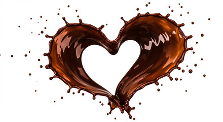 Chocolate Heart Splash