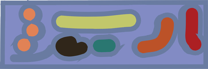   hand-drawn shapes banner design