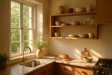 Fototapeta premium modern kitchen interior