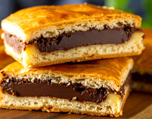 Sweet Indonesian Martabak Filled with Chocolate and Cheese