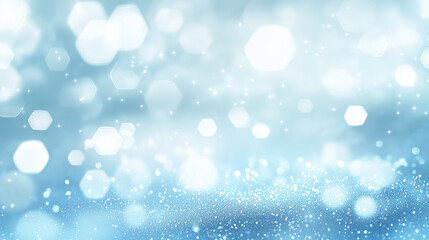 きらめく水色の光の抽象背景