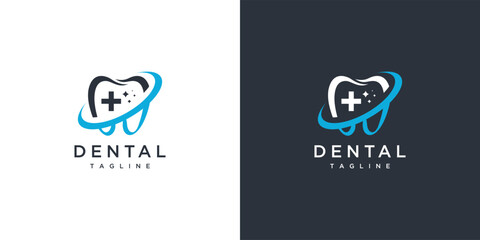 dental medical logo design. dental vector logo inspiration