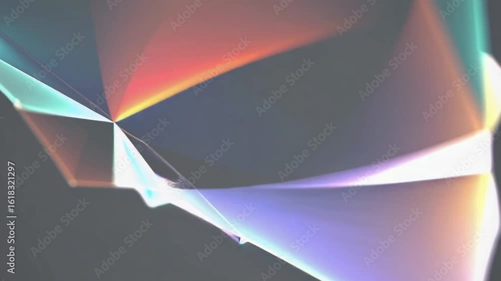 Poster a dynamic abstract composition featuring vibrant and colorful shapes. the image showcases a flowing 