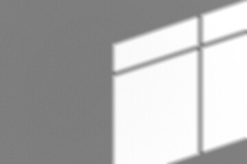 Window shadow on dark wall