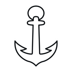 Sea anchor icon in vector format suitable for nautical themed projects