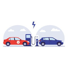 Clean Energy for Vehicles with Charging Stations