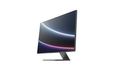 Sleek Modern Computer Monitor Display Studio Shot Technology Product