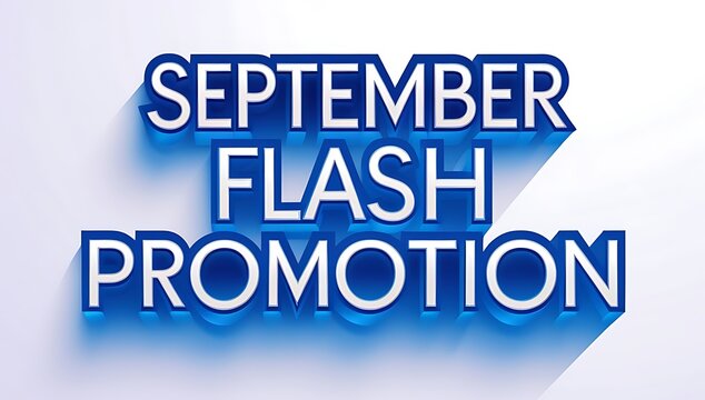 September flash promotion graphic design. - Powered by Adobe