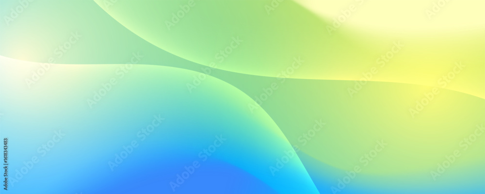 Aufkleber colorful abstract wave background with smooth lines and modern design