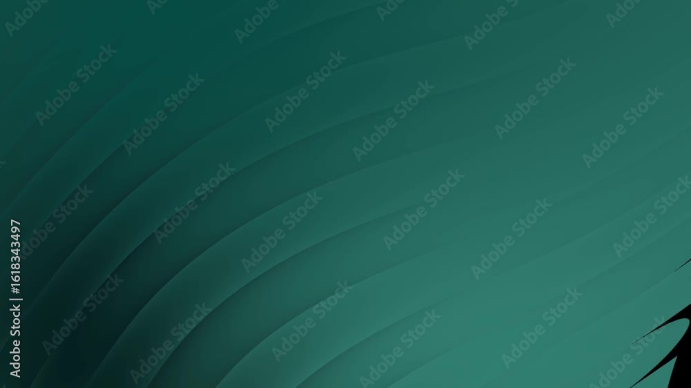 Aufkleber blue green water dark teal background with abstract wave pattern animation for modern presentation a