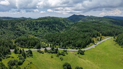 Aerial photography of grassland natural scenery
