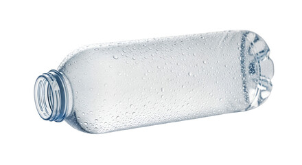 Water Bottle with Condensation Refreshing Drink Cool Beverage Plastic Container Hydration