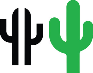 cactus in the desert vector illustration