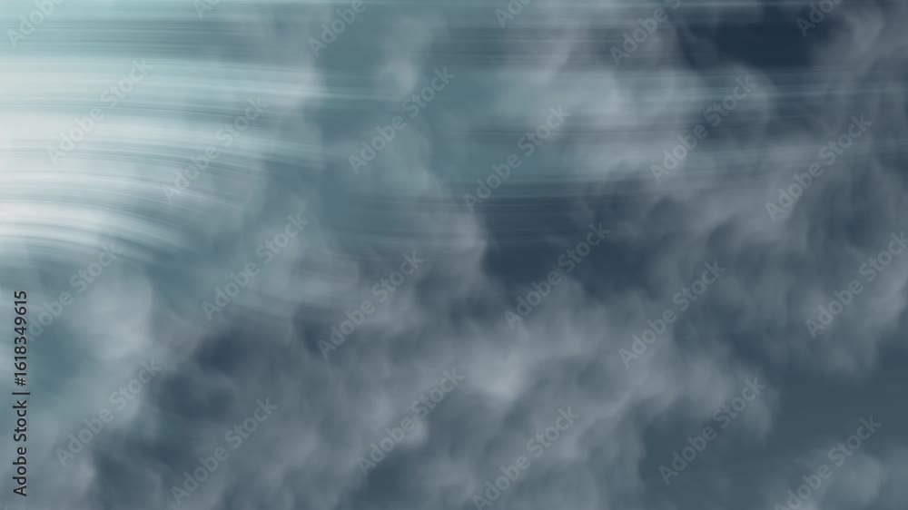 Aufkleber Calm Ocean Flow Abstract teal background with blurred motion and wispy textures creating a dreamy, ethereal atmosphere