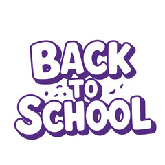 Back to school festive text with confetti