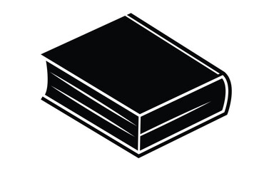 Black and white book for reading and study representation