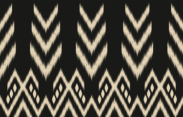 Ethnic abstract ikat art. Aztec ornament print. geometric ethnic pattern seamless  color oriental.  Design for background ,curtain, carpet, wallpaper, clothing, wrapping, Batik, vector illustration.