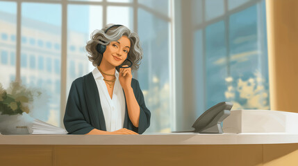 Support agent managing live chat in a helpdesk environment