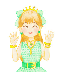 ゴージャスなドレスの女性03