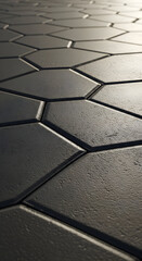 Geometric Pavement Texture: Dark, Textured, Angled, and Detailed Surface