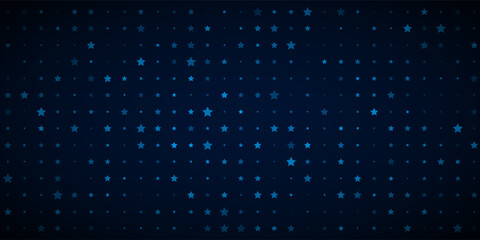 Vector binary code dark blue background. Big data and programming hacking, deep decryption and encryption, computer streaming numbers 1,0. Coding or Hacker concept.