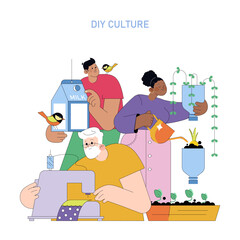 DIY Culture Illustrated with Creative Home Activities