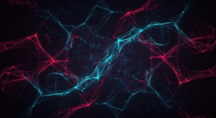 Abstract geometric pattern, interconnected lines, glowing accents, dark sophisticated tones, futuristic.