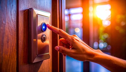 The intercom stands as a gateway to dialogue.  