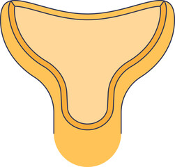 A diagram of a postsynaptic dendrite section, showing a dendritic spine. This structure is key for receiving signals at a synapse, representing neural communication and plasticity.