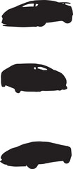 racing car silhouettes 