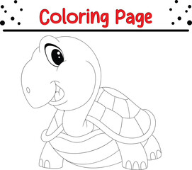 Sea Turtle Coloring Page for kids