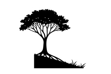 banyan tree silhouette