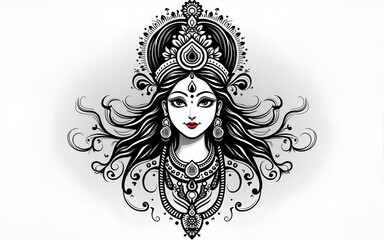 Shree Krishna God Calligraphy Design. High quality