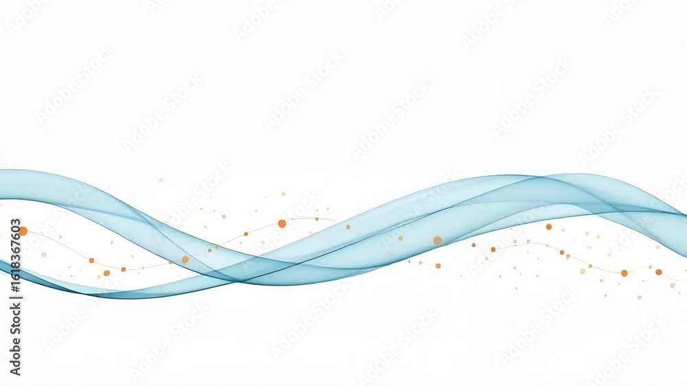 Poster abstract blue wave background animation flowing design modern presentation graphic motion element 10