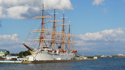 Toyama Port under Blue Skies: Bridges and Sails over the Japan Sea